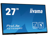 iiyama ProLite T2755QSC-B1 Computerbildschirm 68,6 cm (27") 2560 x 1440 Pixel Quad HD LCD Touchscreen Schwarz