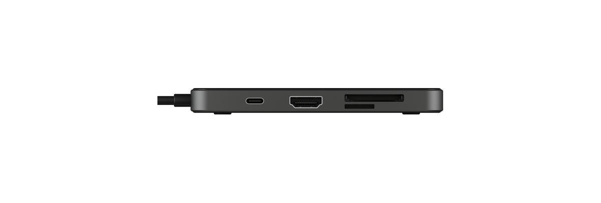 ICY BOX IB-DK4025-CPD Kabelgebunden USB 3.2 Gen 1 (3.1 Gen 1) Type-C Anthrazit, Schwarz