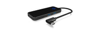 ICY BOX IB-DK4025-CPD Kabelgebunden USB 3.2 Gen 1 (3.1 Gen 1) Type-C Anthrazit, Schwarz