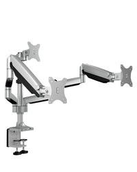ICY BOX IB-MS505-TI, Monitorständer mit Tischhalterung für drei Monitore bis zu 32’’ (81 cm) und USB/Audio Unterstützung