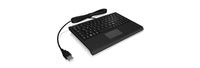 KeySonic ACK-3410 (DE) Super-Mini Tastatur, Smart-Touchpad, USB, schwarz