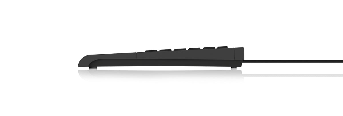 KeySonic ACK-3410 (DE) Super-Mini Tastatur, Smart-Touchpad, USB, schwarz