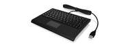KeySonic ACK-3410 (DE) Super-Mini Tastatur, Smart-Touchpad, USB, schwarz