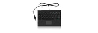 KeySonic ACK-3410 (DE) Super-Mini Tastatur, Smart-Touchpad, USB, schwarz