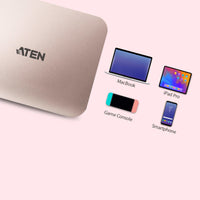 ATEN USB-C 4K Ultra Mini Dock mit Power Passthrough
