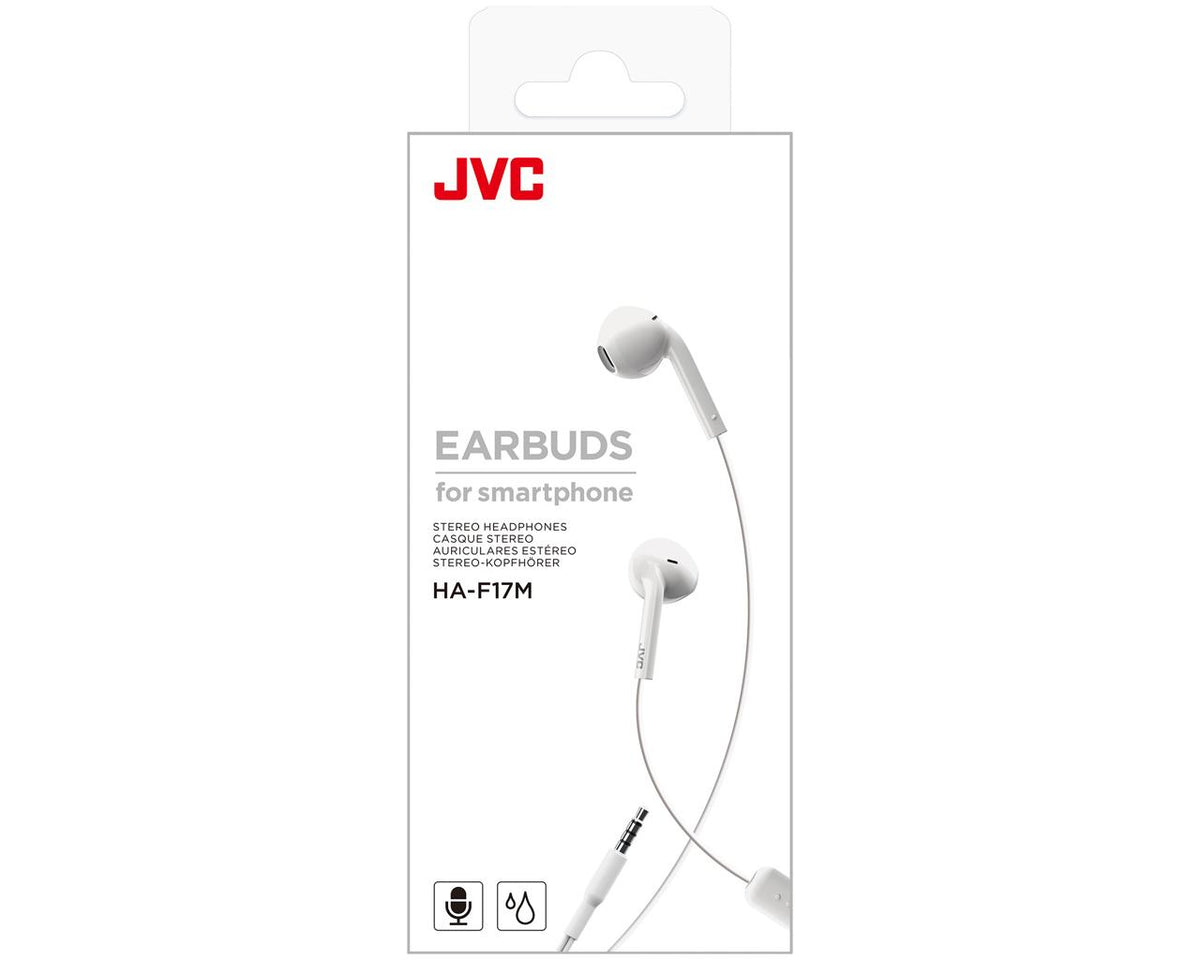 JVC HA-F17M Kopfhörer Kabelgebunden im Ohr Anrufe/Musik Weiß