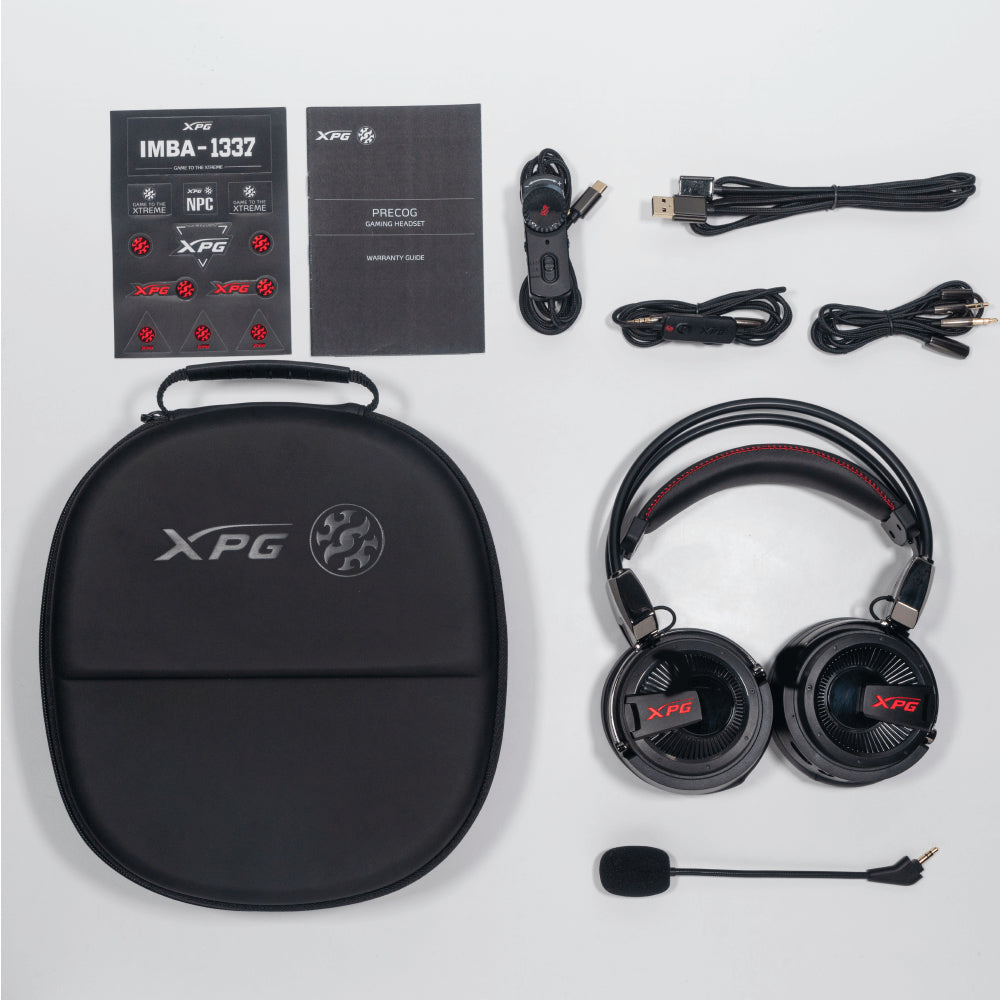 XPG PRECOG Kopfhörer & Headset Kabelgebunden Kopfband Gaming USB Typ-C Schwarz