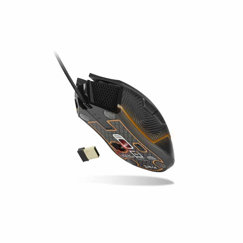 Lexip AR18 Maus Gaming rechts RF Wireless + USB Type-A Optisch 4800 DPI