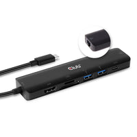 CLUB3D USB type C 7in1 Hub HDMI 4K60Hz SD TF Card slot 2x USB Type A USB Type C PD RJ45