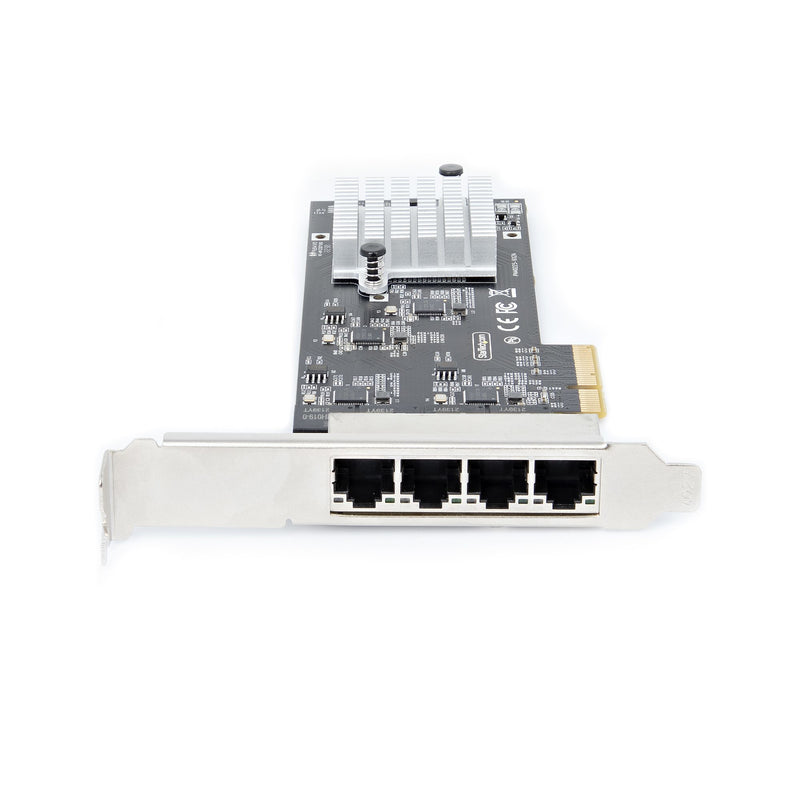 StarTech.com 4-Port 2.5 Gbit PCIe Netzwerkkarte, Intel I225-V, Dual-Port Computer LAN Karte, Multi-Gigabit NIC, PCI Express Server Netzwerkkarte, 2.5G Ethernet Adapter
