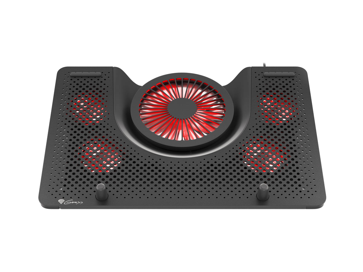 GENESIS Oxid 550 Llaptop-Kühlpad 43,9 cm (17.3") 2800 RPM Schwarz