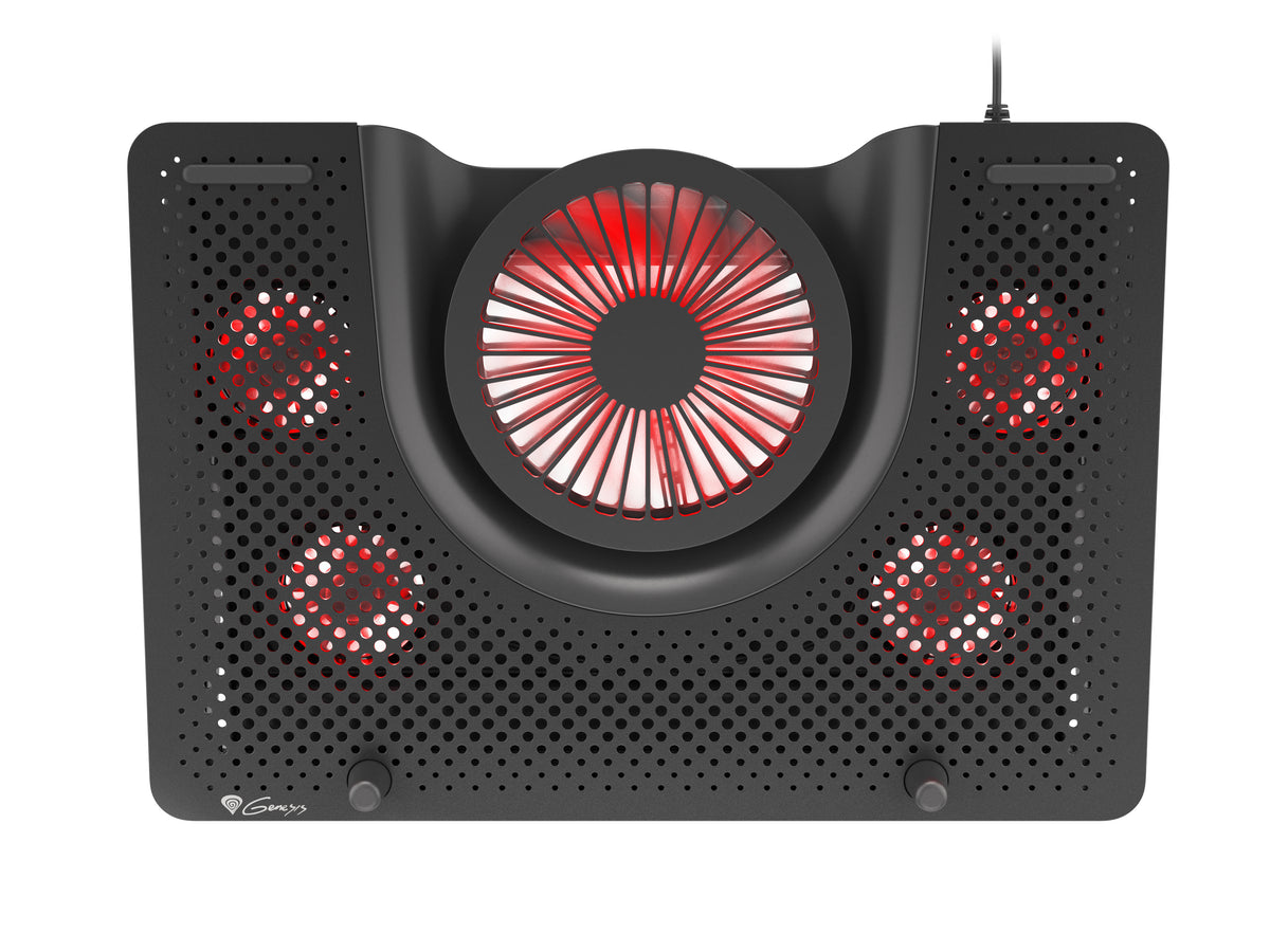 GENESIS Oxid 550 Llaptop-Kühlpad 43,9 cm (17.3") 2800 RPM Schwarz