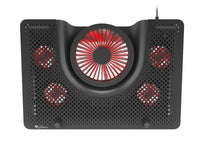 GENESIS Oxid 550 Llaptop-Kühlpad 43,9 cm (17.3") 2800 RPM Schwarz