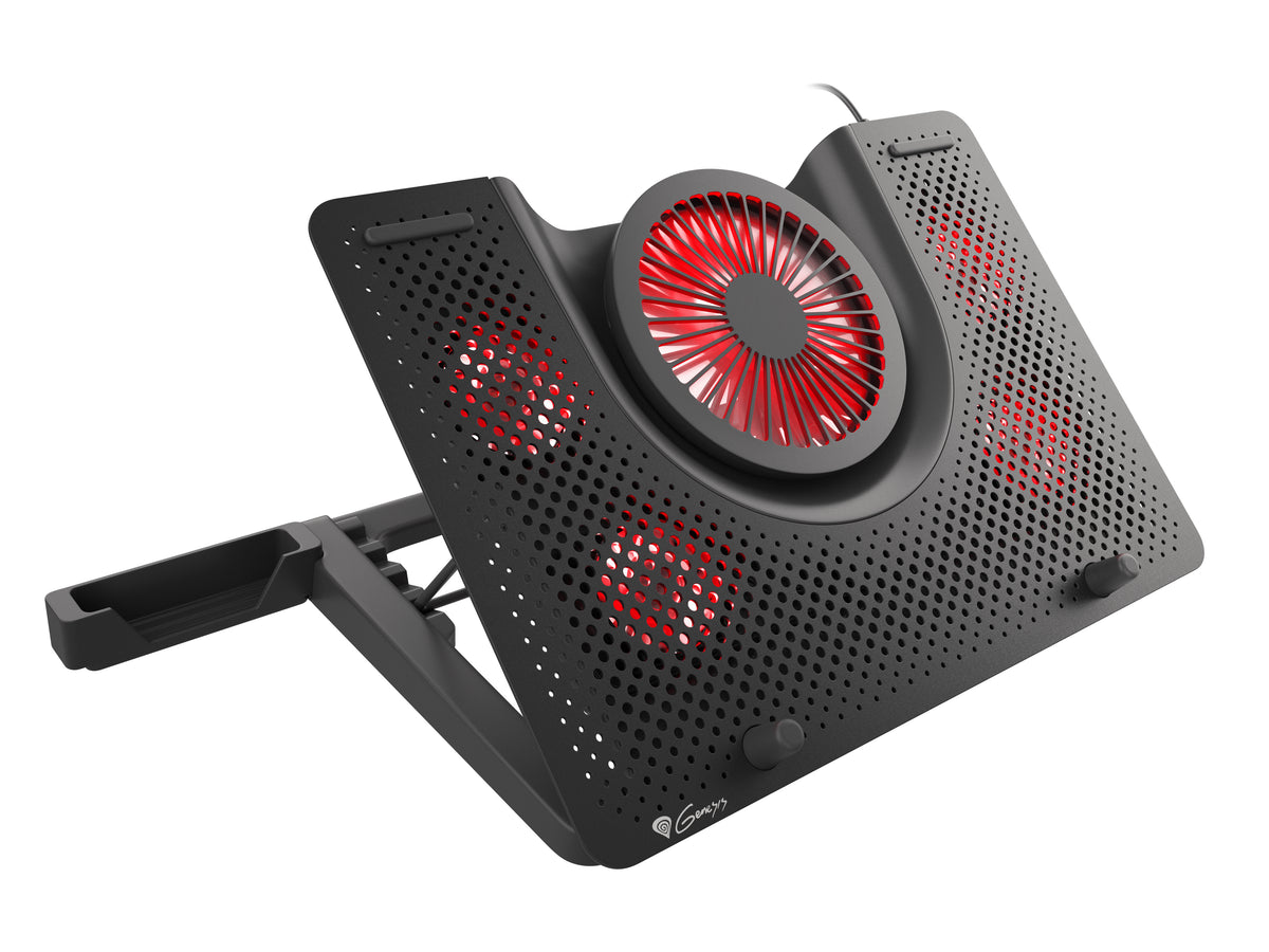GENESIS Oxid 550 Llaptop-Kühlpad 43,9 cm (17.3") 2800 RPM Schwarz
