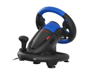 GENESIS Seaborg 350 Schwarz, Blau USB Lenkrad + Pedale Nintendo Switch, PC, PlayStation 4, Playstation 3, Xbox 360, Xbox One, Xbox Series S, Xbox Series X
