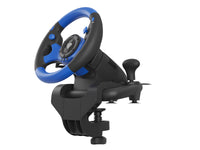GENESIS Seaborg 350 Schwarz, Blau USB Lenkrad + Pedale Nintendo Switch, PC, PlayStation 4, Playstation 3, Xbox 360, Xbox One, Xbox Series S, Xbox Series X