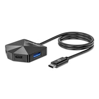 Manhattan 181150 laptop-dockingstation & portreplikator Kabelgebunden USB 3.2 Gen 2 (3.1 Gen 2) Type-C Schwarz
