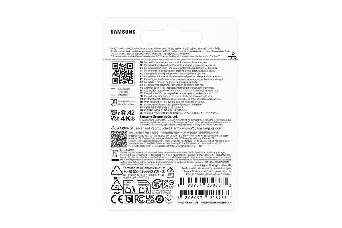 Samsung T9 microSDXC™ UHS-I Speicherkarte - 128 GB mit USB-Kartenleser ‎ ‎