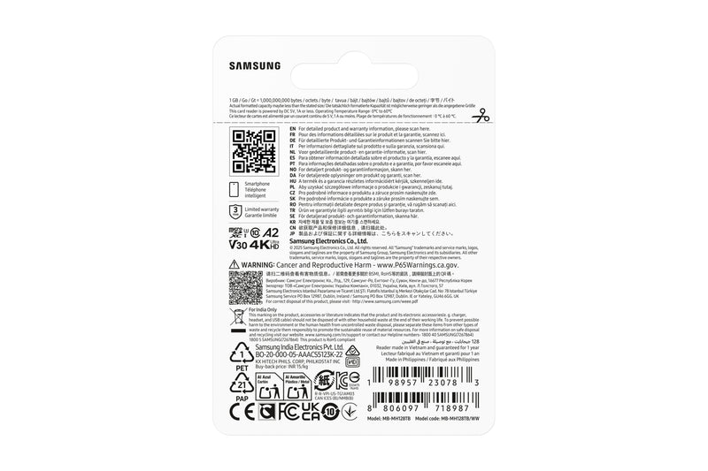 Samsung T9 microSDXC™ UHS-I Speicherkarte - 128 GB mit USB-Kartenleser ‎ ‎