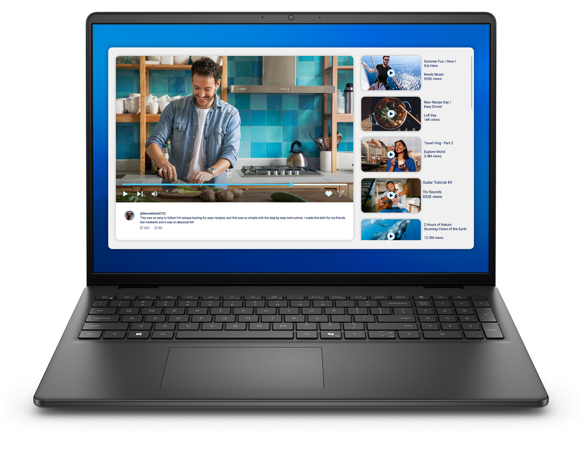 DELL DC16250 Intel Core 7 150U Laptop 40,6 cm (16") Full HD+ 16 GB DDR5-SDRAM 1 TB SSD Wi-Fi 6 (802.11ax) Windows 11 Pro Schweiz Schwarz
