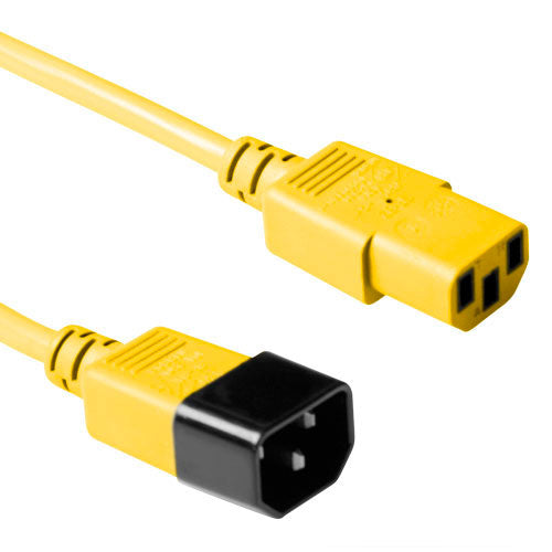 Cavo di alimentazione ACT C13 - C14 giallo 3 m