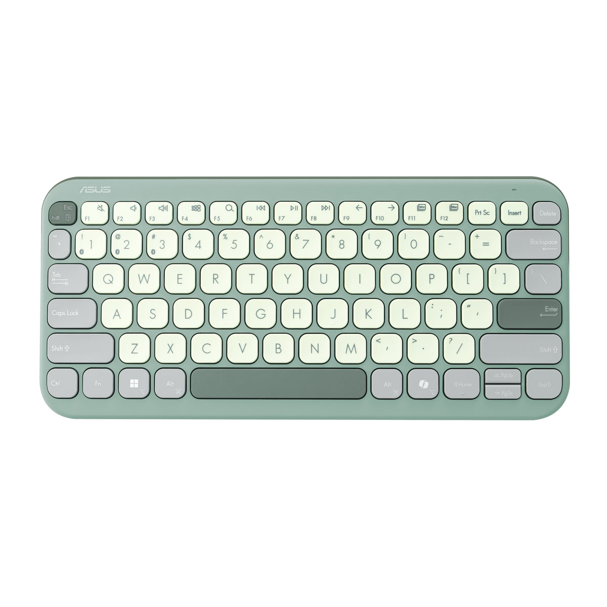 ASUS KW100 KEYBOARD/GN/GE/81 Tastatur Haus Bluetooth QWERTZ Deutsch Grün, Hellgrün