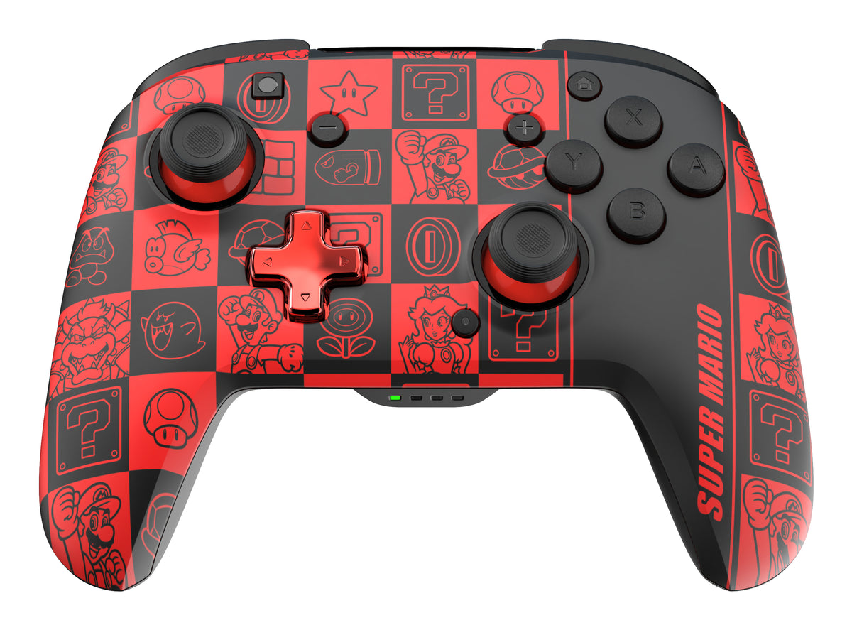 PDP REMATCH GLOW Schwarz, Grün, Rot Gamepad Analog / Digital Nintendo Switch, Nintendo Switch OLED