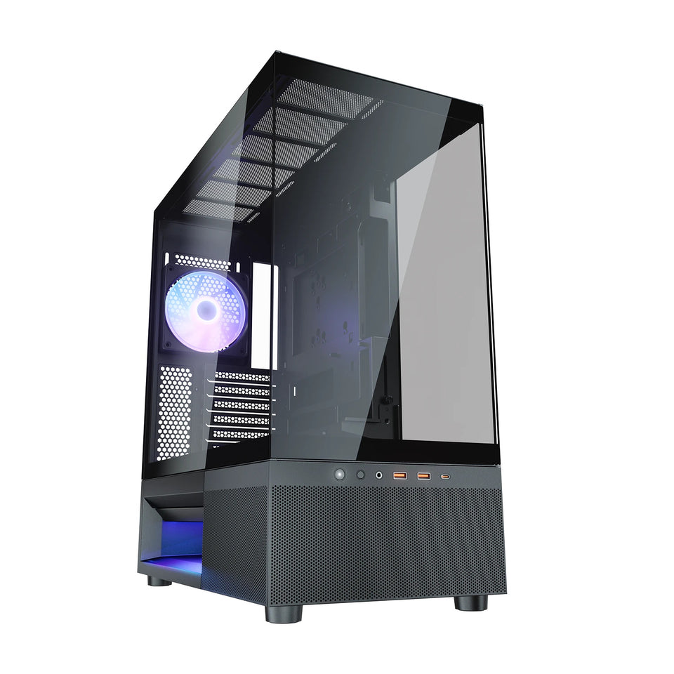 COUGAR Gehäuse Midi-Tower, CFV220, ARGB, Glas, Schwarz