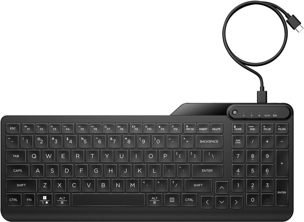 HP 405 Tastatur mit Hintergrundbeleuchtung für mehrere Geräte