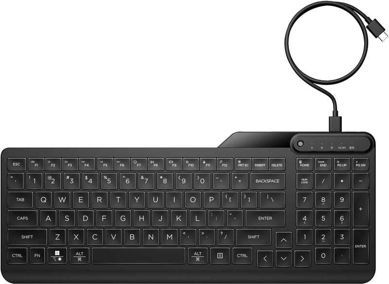 HP 405 Tastatur mit Hintergrundbeleuchtung für mehrere Geräte