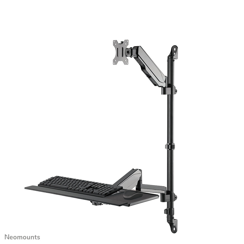 Neomounts WL90-325BL1 Sitz-Steh-Arbeitsplatz-Wand 17-32" - Gasfeder