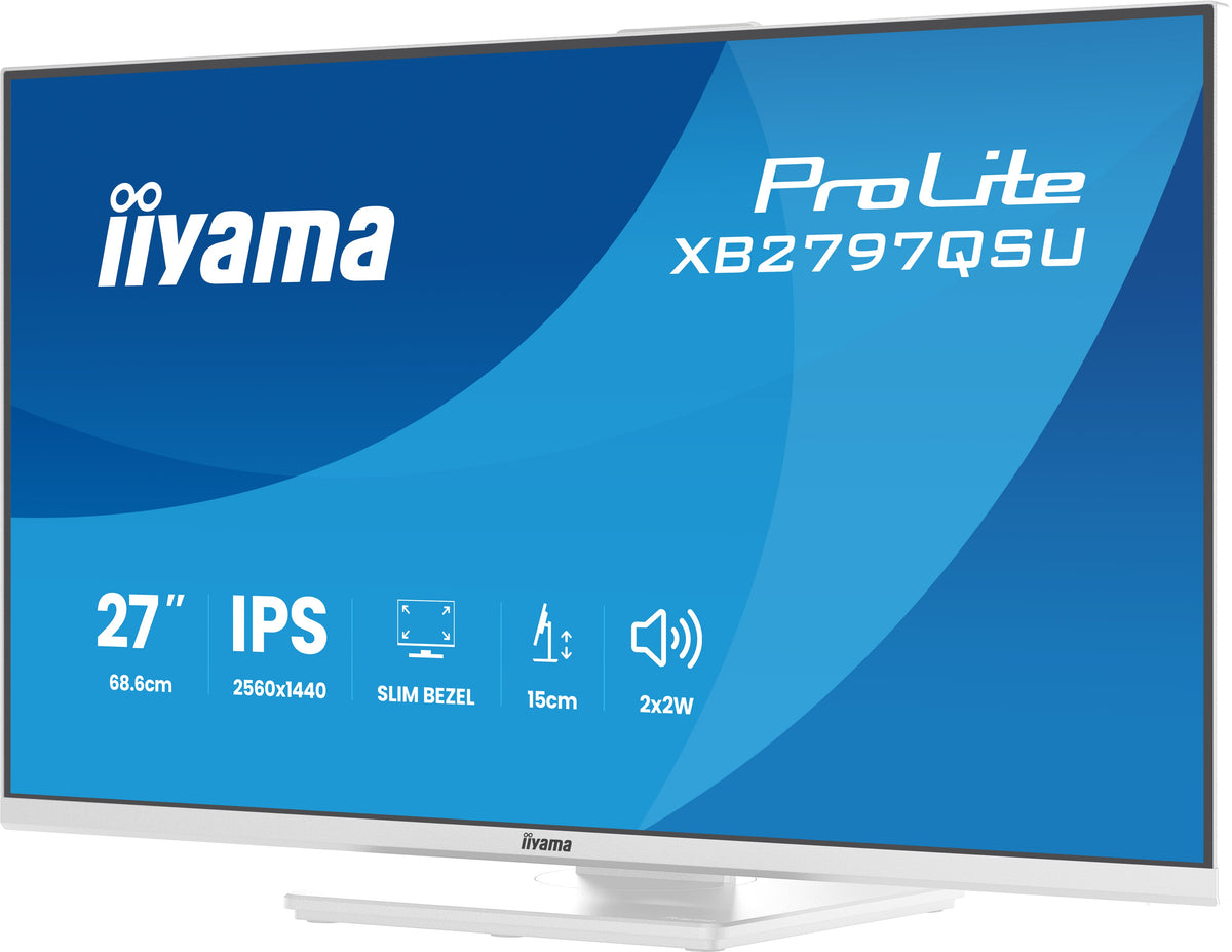 iiyama ProLite XB2797QSU-W1 Computerbildschirm 68,6 cm (27") 2560 x 1440 Pixel Quad HD LED Weiß