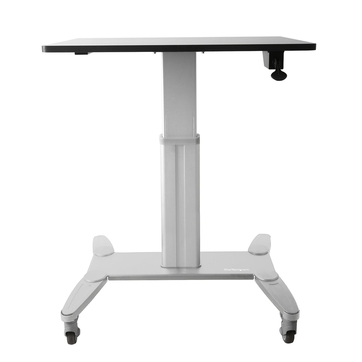 StarTech.com Höhenverstellbarer Schreibtisch - Sit Stand Workstation -Ergonomischer Stehpult mit Rollen - Computertisch mit verriegelbarem One-Touch-Lift für Lehrer/Schüler