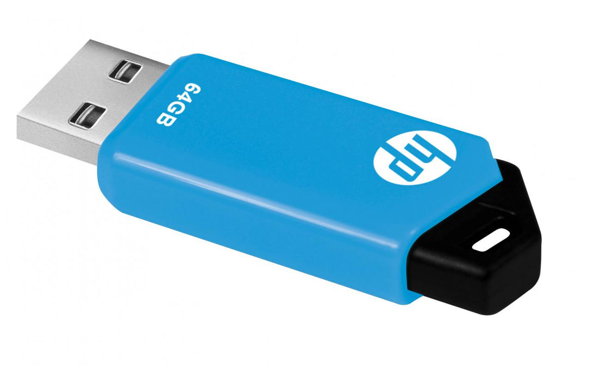 HP v150w USB Flash Drive 64 GB USB Type-A 2.0 Black, Blue