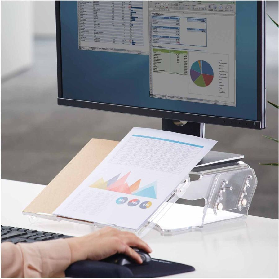 Fellowes 9731201 Flachbildschirm-Tischhalterung Tisch/Bank Transparent