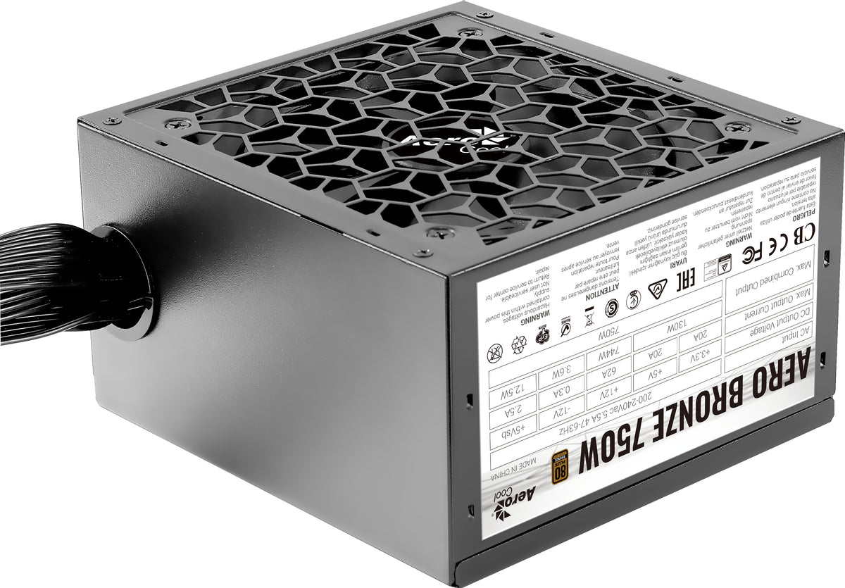 Aerocool Aero Netzteil 750 W Schwarz