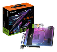 GIGABYTE AORUS GeForce RTX 5090 XTREME WATERFORCE WB 32G Grafikkarte - 32 GB GDDR7, 512 Bit, PCI-E 5.0, 2655 MHz Kernfrequenz, 3 x DP 2.1a, 1 x HDMI 2.1b, NVIDIA DLSS 4, GV-N5090AORUSX WB-32GD