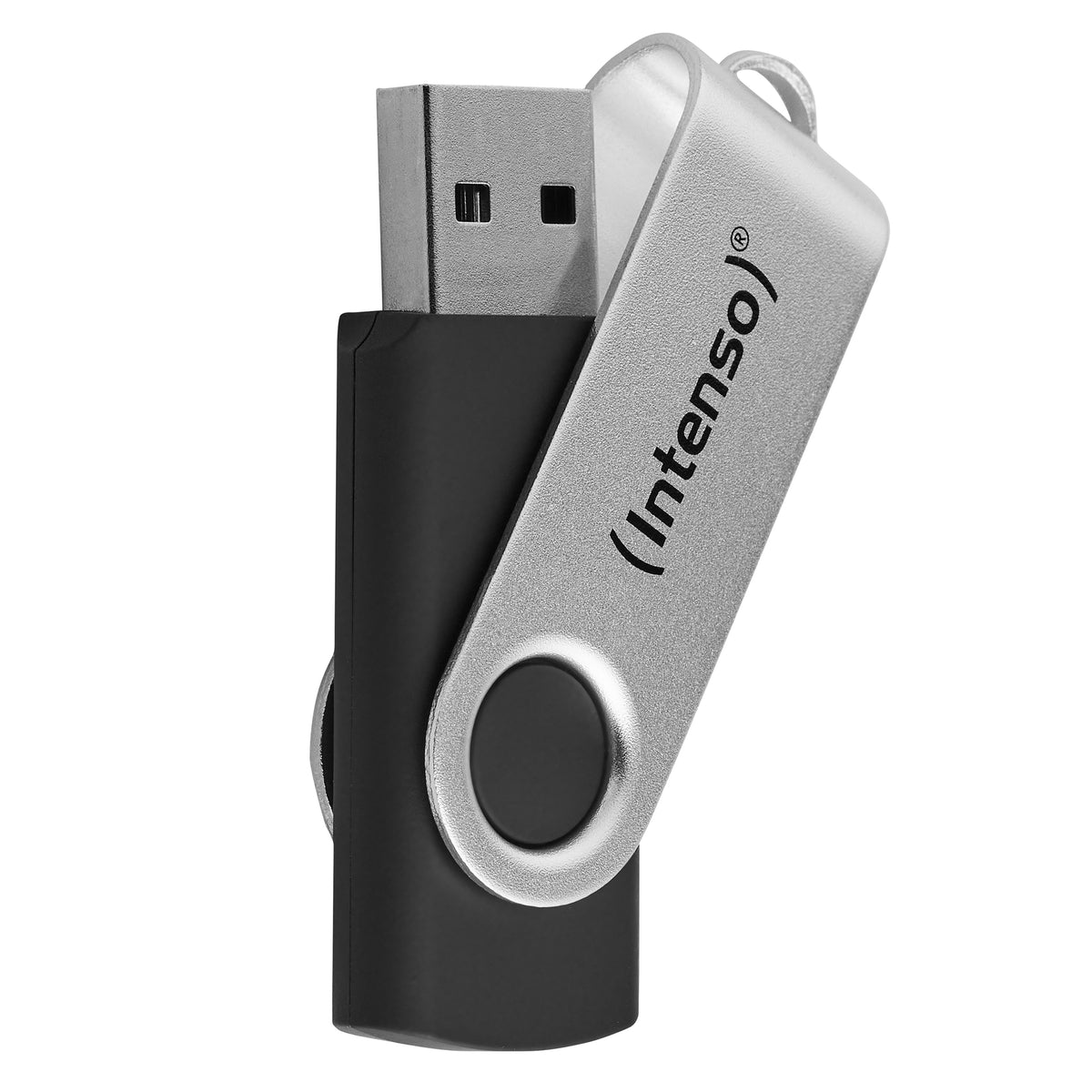 Intenso USB-Stick Office Line, 64 GB, USB-A, 3.2 Gen 1x1, schwarz-silber