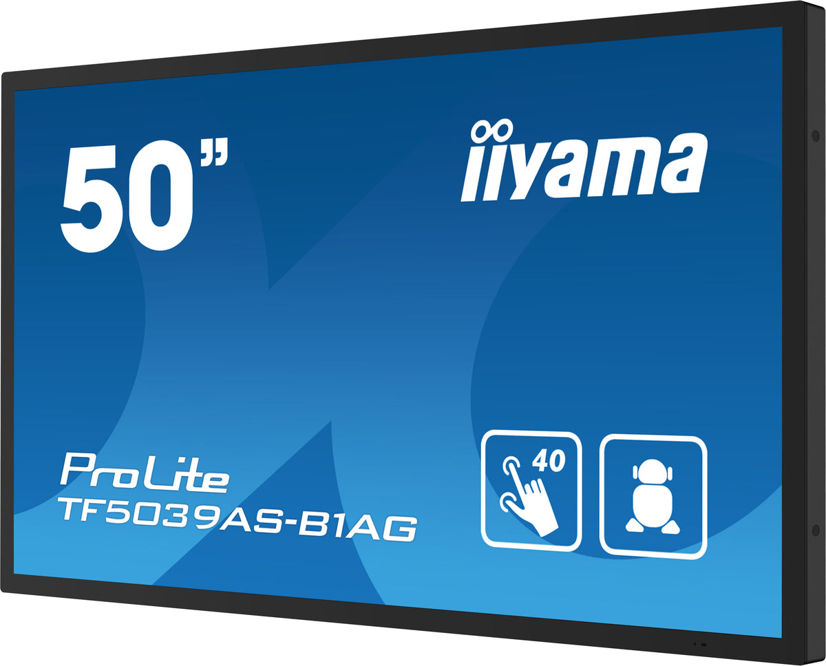 iiyama TF5039AS-B1AG Computerbildschirm 125,7 cm (49.5") 3840 x 2160 Pixel 4K Ultra HD LED Touchscreen Schwarz