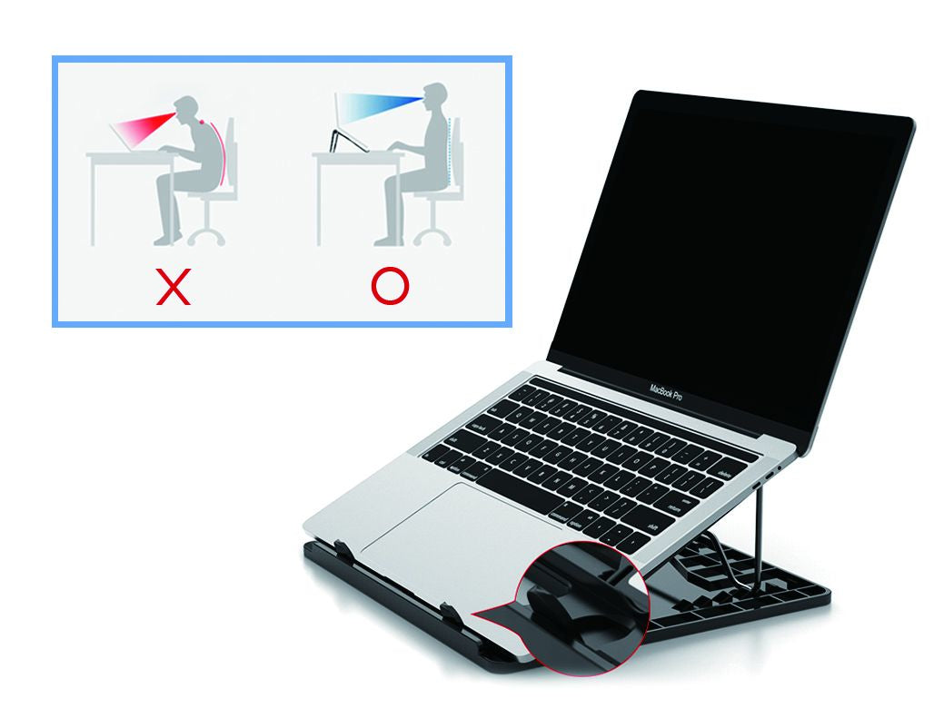 Conceptronic ERGO Laptop Cooling Stand Laptop-Ständer Schwarz 39,6 cm (15.6")