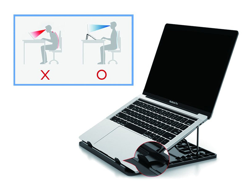 Conceptronic ERGO Laptop Cooling Stand Laptop-Ständer Schwarz 39,6 cm (15.6")