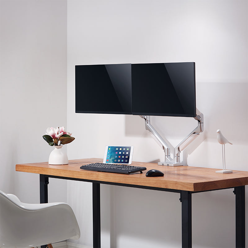 LogiLink BP0088 Flachbildschirm-Tischhalterung 81,3 cm (32") Tisch/Bank Silber