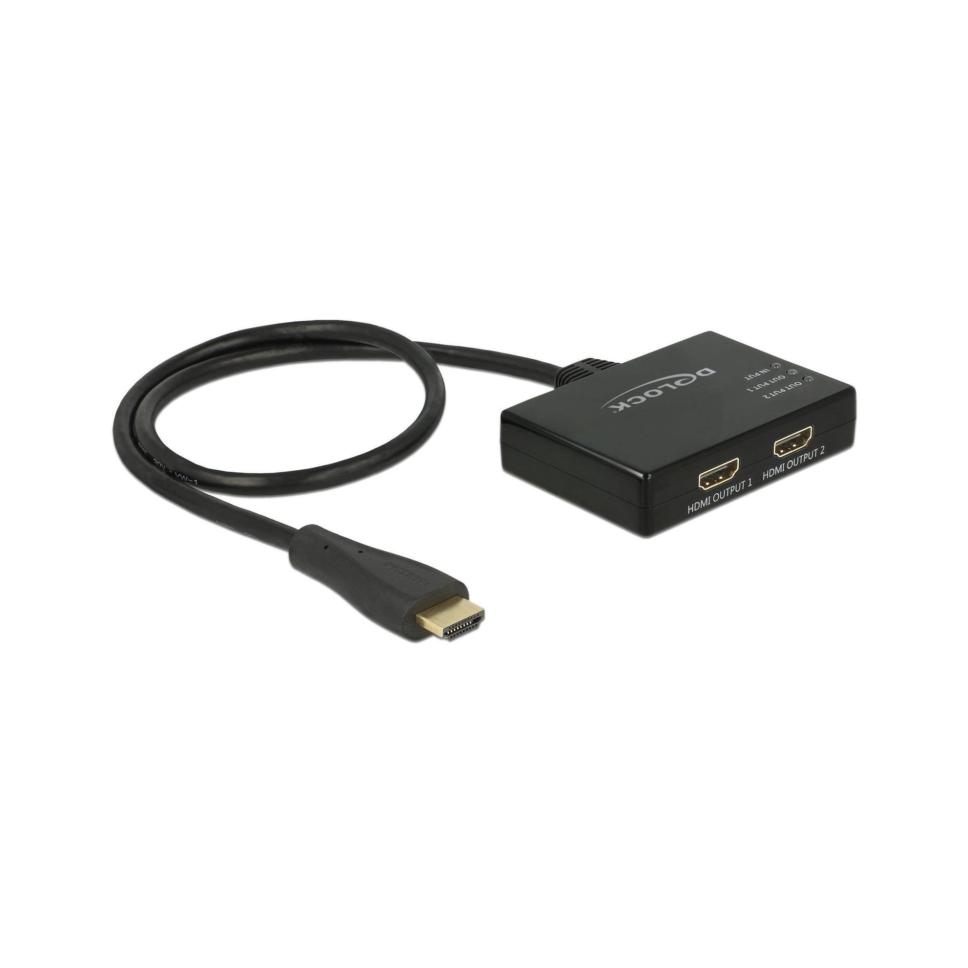 Delock Monitorsplitter HDMI/St - 2x HDMI/Bu