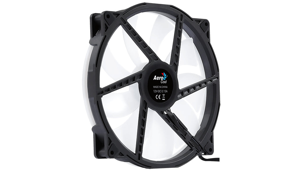 Aerocool Duo 20 Computergehäuse Ventilator 20 cm Schwarz