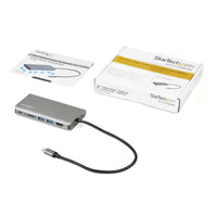 StarTech.com USB-C Multiport Adapter - USB-C Mini Reisedock mit 4K HDMI oder 1080p VGA - 3x USB 3.0-Hub, SD, GbE, Audio, 100W PD Pass-Through - Tragbare Dockingstation für Laptop/Tablet