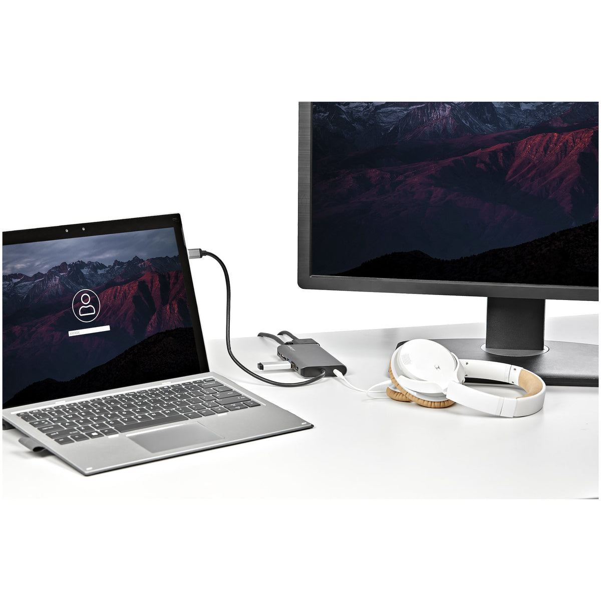 StarTech.com USB-C Multiport Adapter - USB-C Mini Reisedock mit 4K HDMI oder 1080p VGA - 3x USB 3.0-Hub, SD, GbE, Audio, 100W PD Pass-Through - Tragbare Dockingstation für Laptop/Tablet
