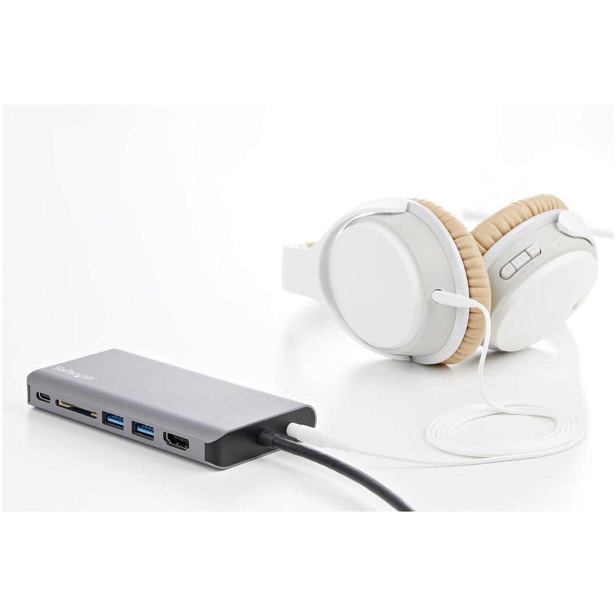 StarTech.com USB-C Multiport Adapter - USB-C Mini Reisedock mit 4K HDMI oder 1080p VGA - 3x USB 3.0-Hub, SD, GbE, Audio, 100W PD Pass-Through - Tragbare Dockingstation für Laptop/Tablet