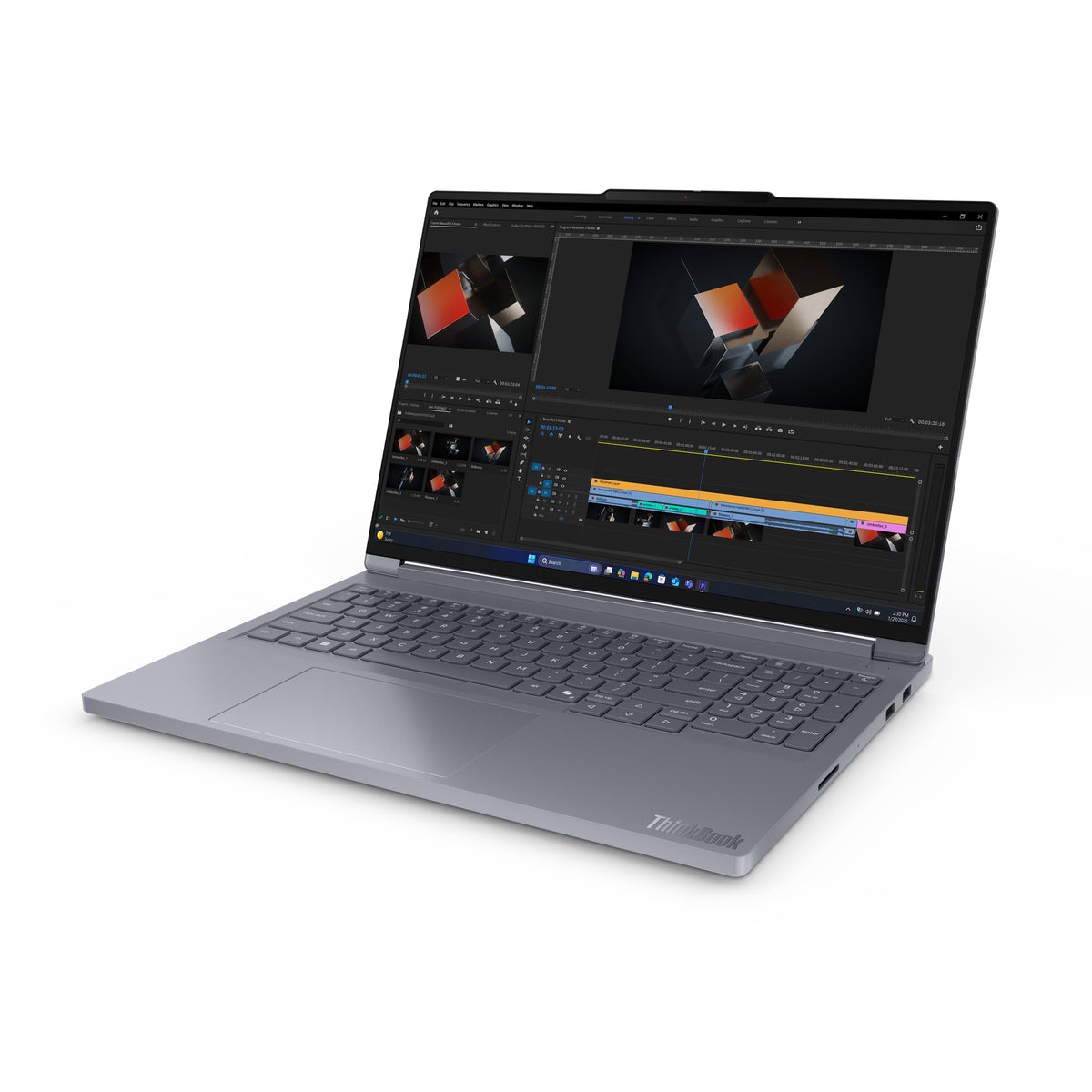 Lenovo ThinkBook 16p G6 ADR AMD Ryzen™ 9 8940HX Laptop 40,6 cm (16") WQXGA 32 GB DDR5-SDRAM 1 TB SSD NVIDIA GeForce RTX 5060 Wi-Fi 7 (802.11be) Windows 11 Pro Deutsch Grau
