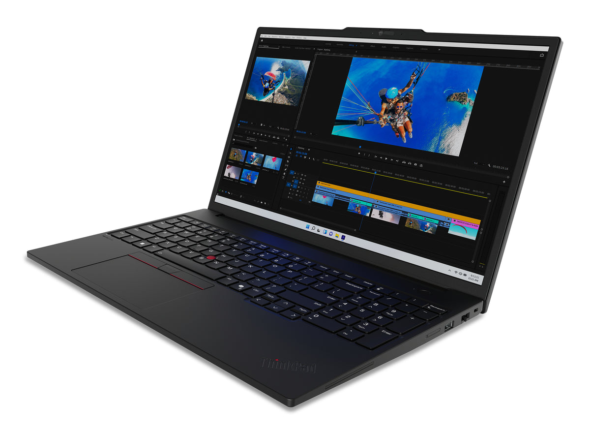 Lenovo ThinkPad P16s Gen 3 (Intel) Intel Core Ultra 7 155H Mobiler Arbeitsplatz 40,6 cm (16") WUXGA 32 GB DDR5-SDRAM 1 TB SSD NVIDIA RTX 500 Ada Wi-Fi 6E (802.11ax) Windows 11 Pro Deutsch Schwarz