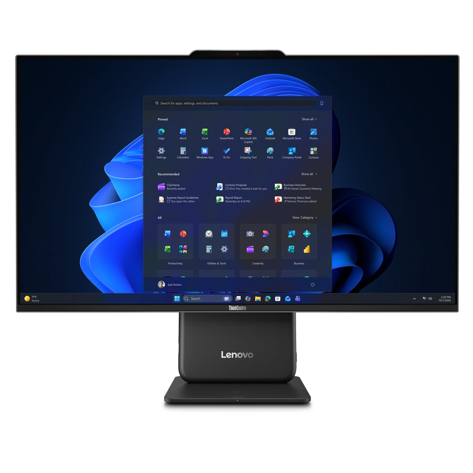 Lenovo ThinkCentre neo 50a 27 Gen 7 Intel Core 5 320 68,6 cm (27") 1920 x 1080 Pixel All-in-One-PC 16 GB LPDDR5x-SDRAM 512 GB SSD Windows 11 Pro Wi-Fi 6 (802.11ax) Grau